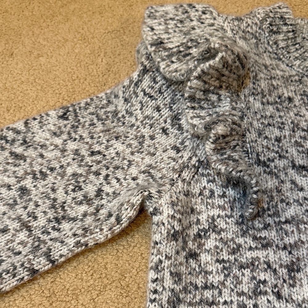 Universal Thread Speckled Knit Sweater with Ruffles - Picture 2 of 3